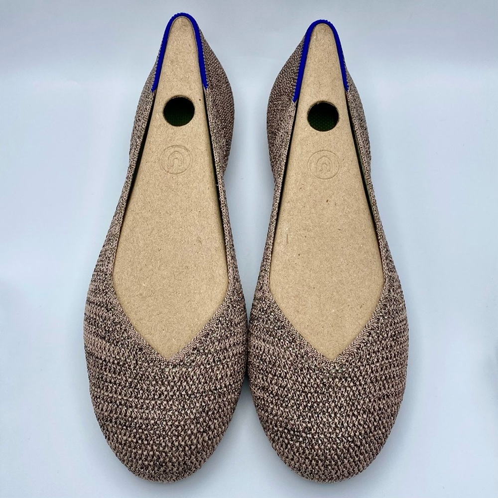 New! Rothy’s STARDUST / STAR DUST Metallic Sparkly Flats Flat Round Toe Size 7 ✨